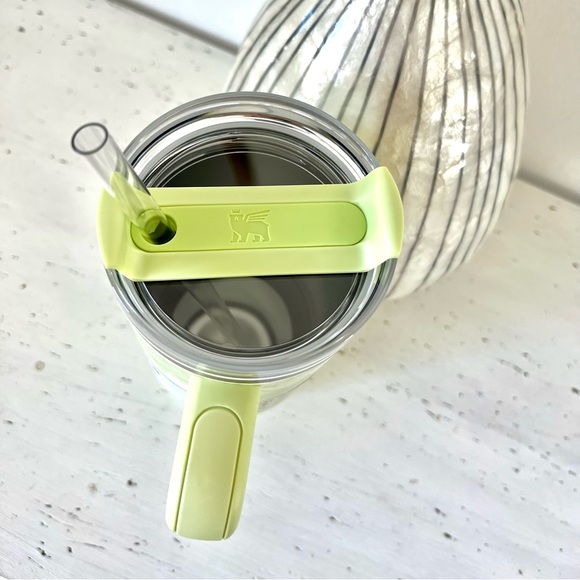 💜Stanley💜40 oz Tumbler with handle-CITRON GREEN TIE DYE-NEW! - Picture 4 of 4